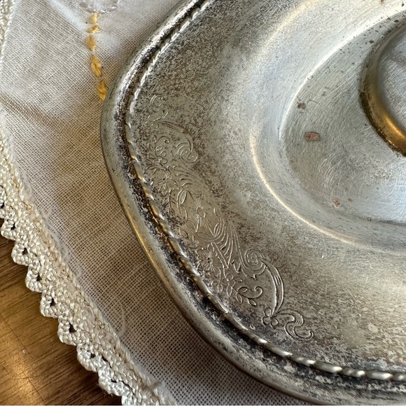 Vintage Farber Brothers Silvercraft Silver Plated Nickel Gravy Dish 2502 EPNS - Picture 3 of 7